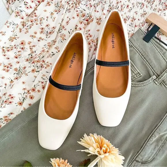 Indigo Rd. square toe ballet flats. - Picture 1 of 14